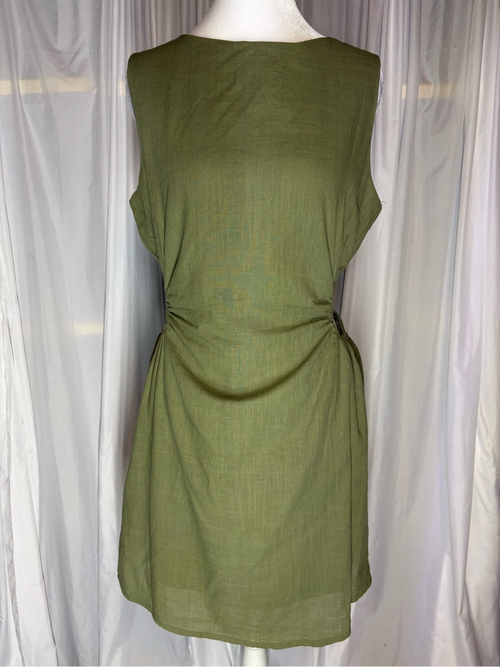 🆕 LILLUSORY Womens Summer Cutout Sleeveless Casual Sexy Mini Dresses Size M